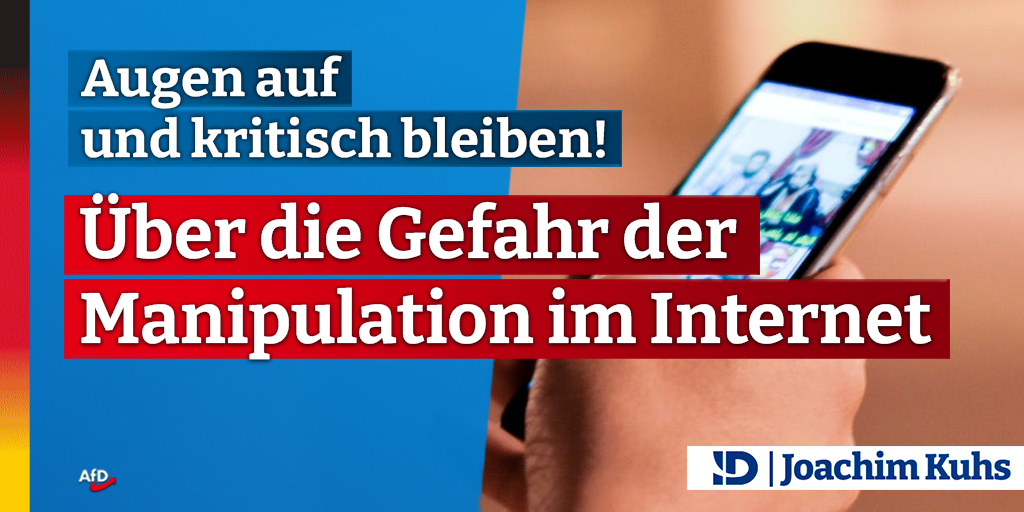 20230504 manipulation im internet twitter – Joachim Kuhs, AfD / Alternative für Deutschland