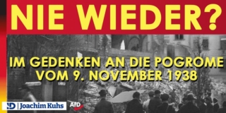 Nie wieder? Im Gedenken an die #Pogrome vom 9. November 1938