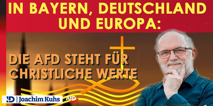 In Bayern, Deutschland und Europa: Die AfD steht für christliche Werte