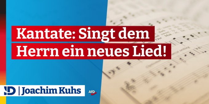 Kantate: Singt dem Herrn ein neues Lied!