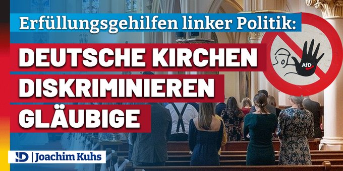 Erfüllungsgehilfen linker Politik: Deutsche Kirchen diskriminieren Gläubige
